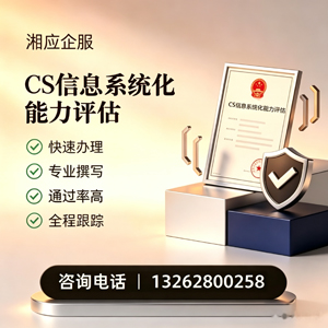 宿迁CS信息系统化能力评估申报服务